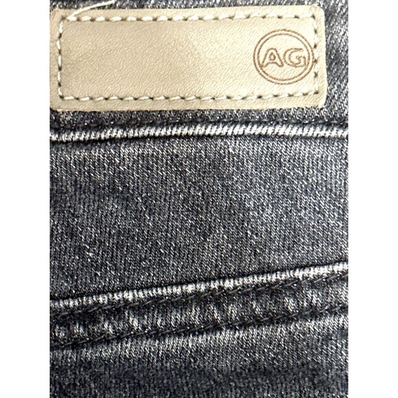 AG Adriano Goldschmied The Prima Ankle Cigarette Jeans Black Denim Frayed Hem 23 - Picture 6 of 16
